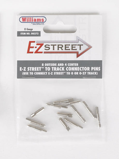 E-Z Street(TM) Accessory -- E-Z Street to 3-Rail Track Joiners/Track Pins pkg(8 Outer, 4 Inner)-2