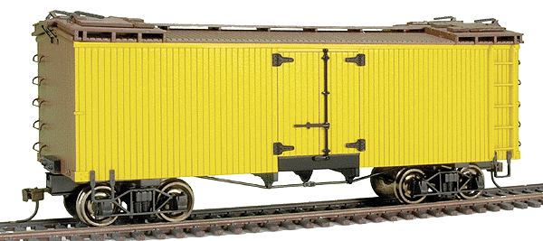 Billboard Reefer -- Painted, Unlettered (yellow, brown)