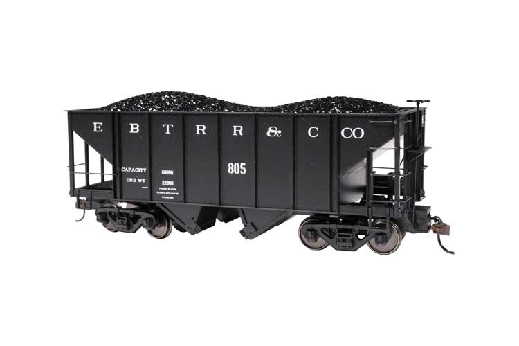 2-Bay Steel Hopper 2-Pack - Ready to Run - Spectrum(R) -- East Broad Top #802, 805 (black)-2