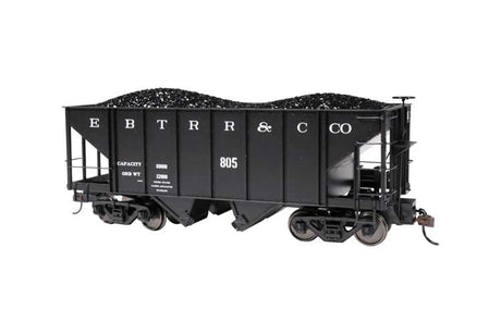 2-Bay Steel Hopper 2-Pack - Ready to Run - Spectrum(R) -- East Broad Top #802, 805 (black)-2