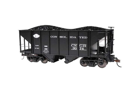 2-Bay Steel Hopper 2-Pack - Ready to Run - Spectrum(R) -- Consolidated Narrow Gauge RR #3008, 3074-2