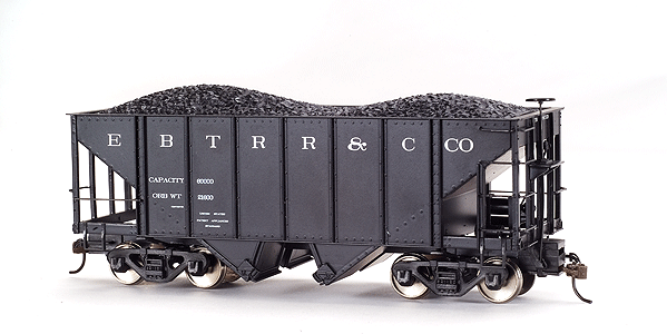 Spectrum(R) 2-Bay Steel Hopper; Package of 2 -- East Broad Top (old lettering)