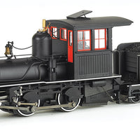 Modern Outside-Frame 4-4-0 American, Wood Cab w/DCC - Spectrum(R) -- Painted, Unlettered Wood Cab, Foot Board Pilot (black w/red windows) 1920s