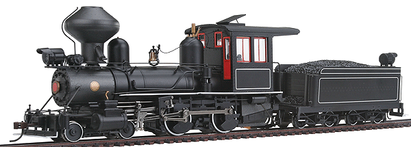Modern Outside-Frame 4-4-0 American, Steel Cab w/DCC - Spectrum(R) -- Painted, Unlettered, Foot Board (black, white pinstripes) 1930-40s-1
