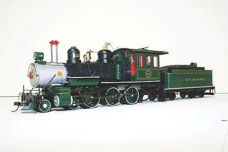 Baldwin 4-6-0, Steel Cab w/DCC - Spectrum(R) -- Eastern Tennessee & Western North Carolina #12 (black, green, silver)-1
