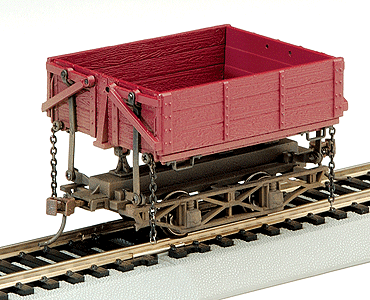 Wood Side-Dump Car 3-Pack - Ready to Run - Spectrum(R) -- Painted, Unlettered (Boxcar Red)-1