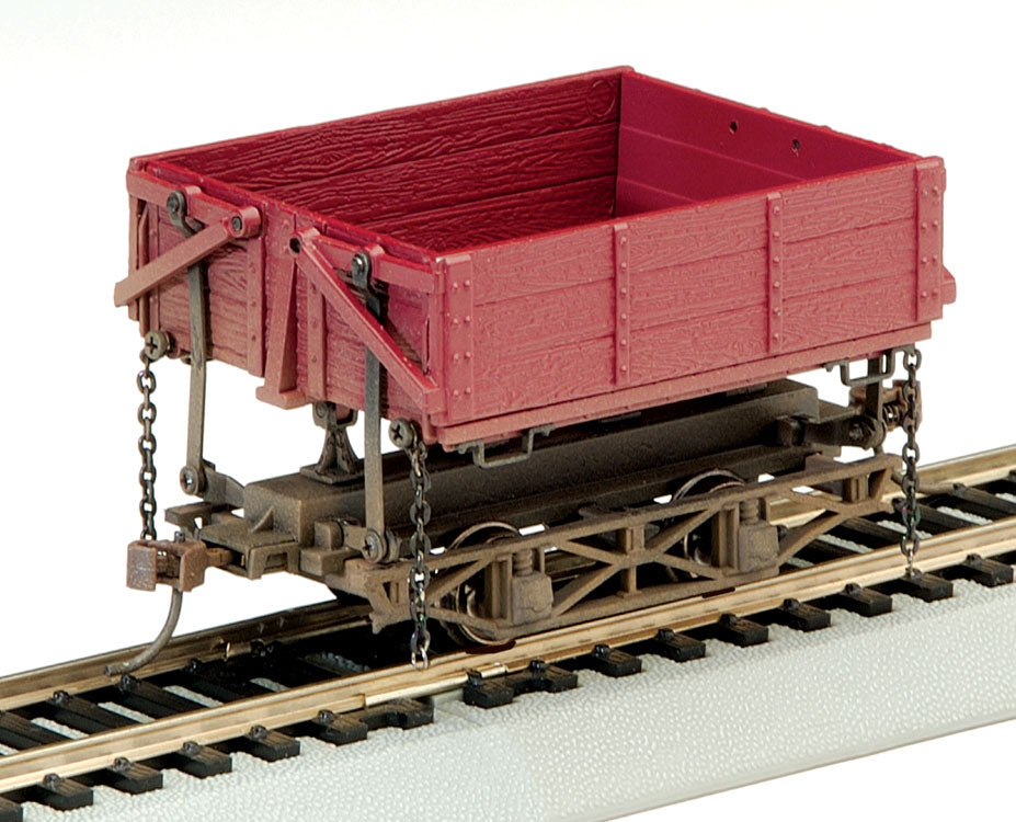 Wood Side-Dump Car 3-Pack - Ready to Run - Spectrum(R) -- Painted, Unlettered (Boxcar Red)-2