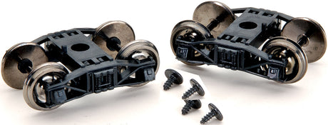 Spectrum(R) On30 Trucks w/Wheel Sets -- Freight - Arch Bar - Long Wheelbase (Matches 2-6-0 Tender Trucks)  1 Pair-2