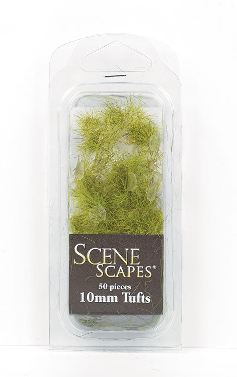 Grass Tufts - SceneScapes(R) -- Medium Green 3/8"  1cm Tall Fibers pkg(50)-3