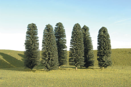 Cedar Trees - SceneScapes(TM) -- 5 to 6"  12.7 to 15.2cm pkg(6)-2