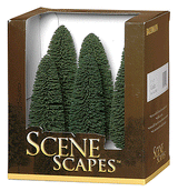 Cedar Trees - SceneScapes(TM) -- 5 to 6"  12.7 to 15.2cm pkg(6)-1