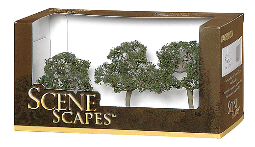 Walnut Trees - SceneScapes(TM) -- 2-1/2 to 3-1/2"  6.4 to 8.9cm pkg(3)-1