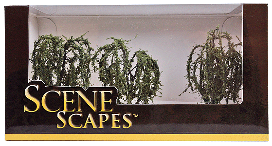 Willow Trees - SceneScapes(TM) -- 3 - 3-1/2"  7.6 - 8.9cm pkg(3)