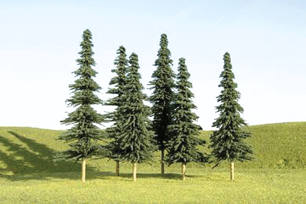 SceneScapes(TM) Layout-Ready Trees -- Spruce Trees 3-4" pkg(9)