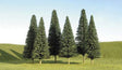 SceneScapes(TM) Layout-Ready Trees -- Pine Trees 8-10" pkg(3)