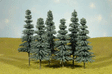 Blue Spruce Trees - SceneScapes(TM) -- 8 - 10"  20.3 - 25.4cm Tall pkg(3)