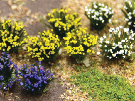 Flowering Shrubs -- Purple, Yellow, White pkg(48)