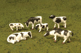 SceneScapes(TM) Figures -- Cows (black, white) pkg(6)-2