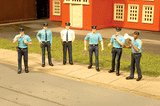 SceneScapes(TM) Figures -- Police Squad Members pkg(6)-1