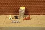 SceneScapes(TM) Figures -- Cats with Garbage Can pkg(6)-2