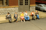 Seated Passengers - SceneScapes(TM) -- pkg(6)-1