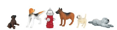 SceneScapes(TM) Dogs -- With Fire Hydrant pkg(6)