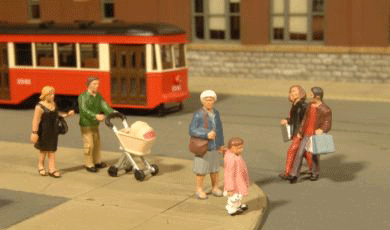 Strolling Figures - SceneScapes(TM) -- pkg(5)