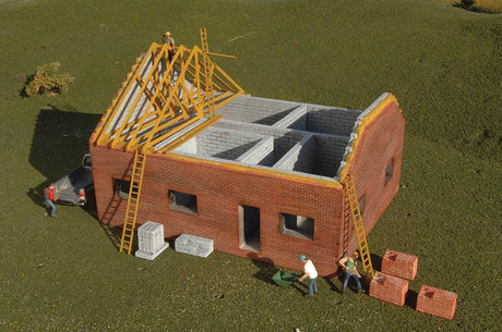 Residential Building Construction Site - SceneScapes(TM) -- Assembled - 5-3/4 x 4-1/2 x 3-3/4"  14.6 x 11.4 x 9.5cm-2