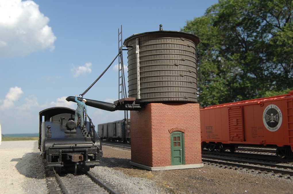 Branch Line Water Stop (Tower) - Scene Scapes(R) -- 2-3/8 x 3 x 4-1/2"  6 x 7.6 x 11.4cm-2