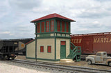 Falls Junction Wood Switch (Interlocking) Tower - Scene Scapes(R) -- 4-1/8 x 2-1/2 x 3-7/8"  10.5 x 6.4 x 9.8cm-2