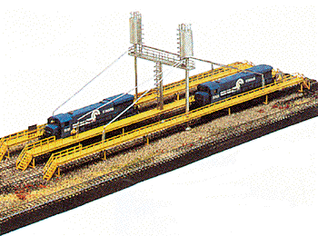 Falls Junction Wood Switch (Interlocking) Tower - Scene Scapes(R) -- 4-1/8 x 2-1/2 x 3-7/8"  10.5 x 6.4 x 9.8cm-1