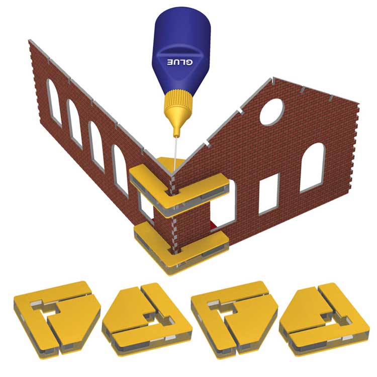 Magnetic Snap Set (Glue Not Included) -- 4 Magnetic Clamps w/16 Magnets-2