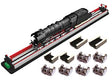 Roller Road Rolling Test Stand - 3-Rail -- Base, 6 Rollers and 4 Cleaners