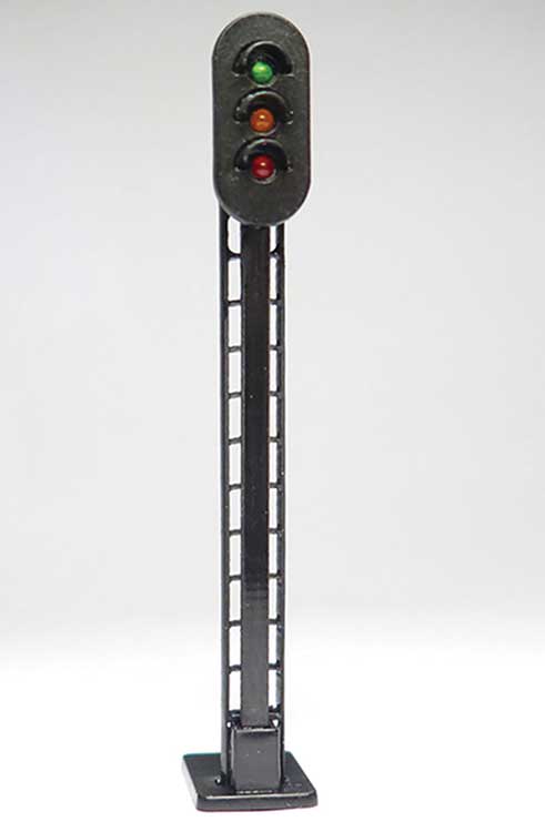 Three-Color Lighted Block Signal -- 12 to 16 Volts