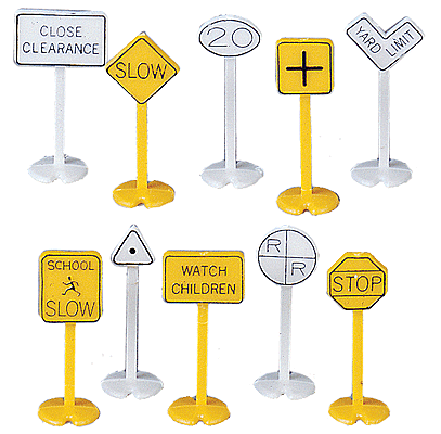 Signs -- Railroad & Street pkg(24)-1
