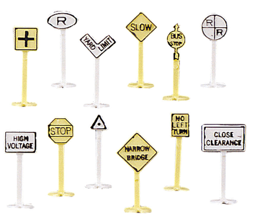 Railroad & Street Signs pkg(24)-2