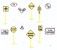 Railroad & Street Signs pkg(24)-1