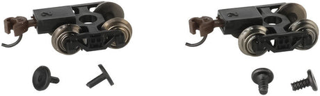 Friction-Bearing Freight Trucks with Wheels and E-Z Mate(R) Knuckle Couplers -- 1 Pair
