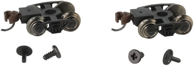 Roller-Bearing Freight Trucks with Wheels and E-Z Mate(R) Knuckle Couplers -- 1 Pair
