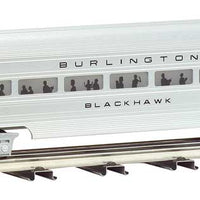 Williams(TM) by Bachmann, Aluminum Streamliner 4-Car Passenger Set (60') -- Chicago, Burlington & Quincy (Baggage, Pullman, Vista-Dome & Observation Car