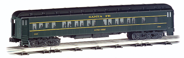 Williams(TM) by Bachmann, Heavyweights 4-Car Passenger Set (72'Scale) -- Santa Fe, Includes: Baggage, 2 Pullmans, & Observation Car-1