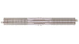 Straight Terminal Rerailer w/Nickel Silver Rail & Concrete Ties - E-Z Track(R) -- 10"  25.4cm