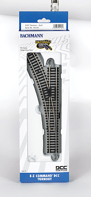 Decoder-Equipped Nickel Silver E-Z Track(R) Turnout -- Left-Hand