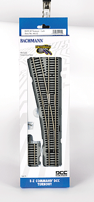 Decoder-Equipped Nickel Silver Turnout - E-Z Track(R) -- #5 Left Hand