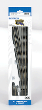 Decoder-Equipped Nickel-Silver Turnout - E-Z Track(R) -- #6 Left Hand
