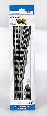 Decoder-Equipped Nickel-Silver Turnout - E-Z Track(R) -- #6 Right Hand