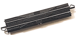 Straight Track w/Steel Rail & Black Roadbed - E-Z Track(R) -- 9"  22.9cm Terminal Rerailer