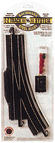 Straight Track w/Steel Rail & Black Roadbed - E-Z Track(R) -- 9" Rerailer pkg(2)-1