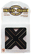 Crossing w/Steel Rail & Black Roadbed - E-Z Track(R) -- 90-Degree