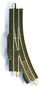 Remote-Control Turnout with Steel Rail - E-Z Track(R) -- Left Hand